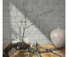 Behang met bakstenen print 34166