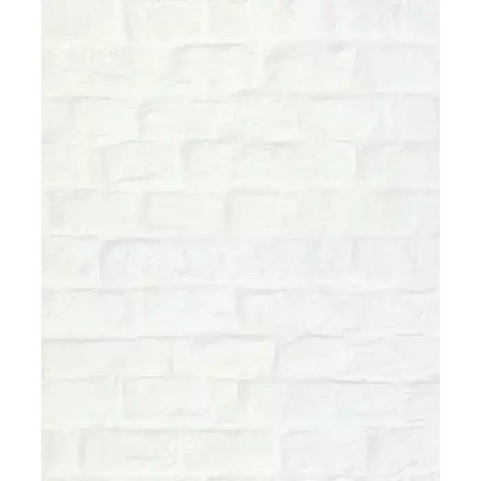 Behang met bakstenen print 34165