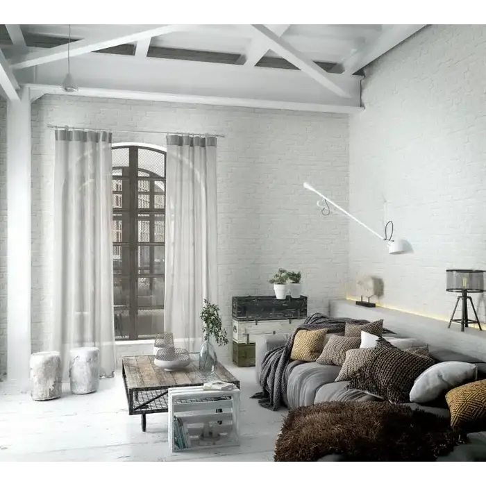 Behang met bakstenen print 34165