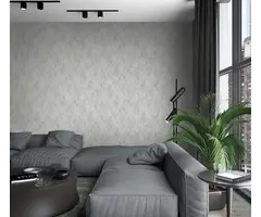 Behang met 3D hexagon print 34159