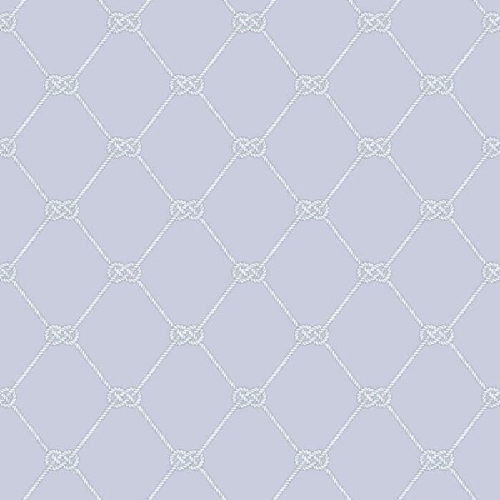 Behang scheepvaart touw ruiten G23348