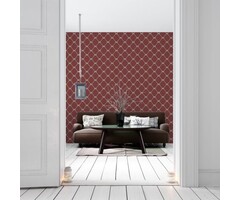 Behang scheepvaart touw ruiten G23347