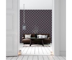 Behang scheepvaart touw ruiten G23346