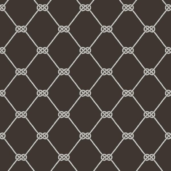 Behang scheepvaart touw ruiten G23343