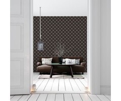 Behang scheepvaart touw ruiten G23343