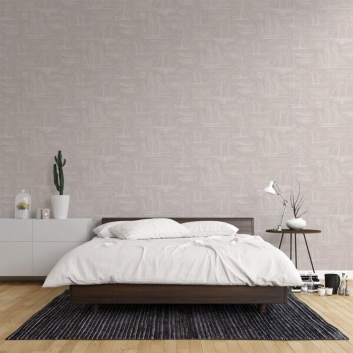 Behang technische tekening boten G23328