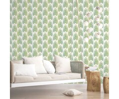 Behang monstera bladeren 7326