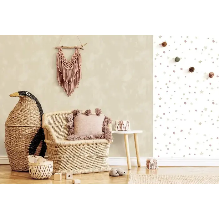 Behang met kalk betonlook 14882