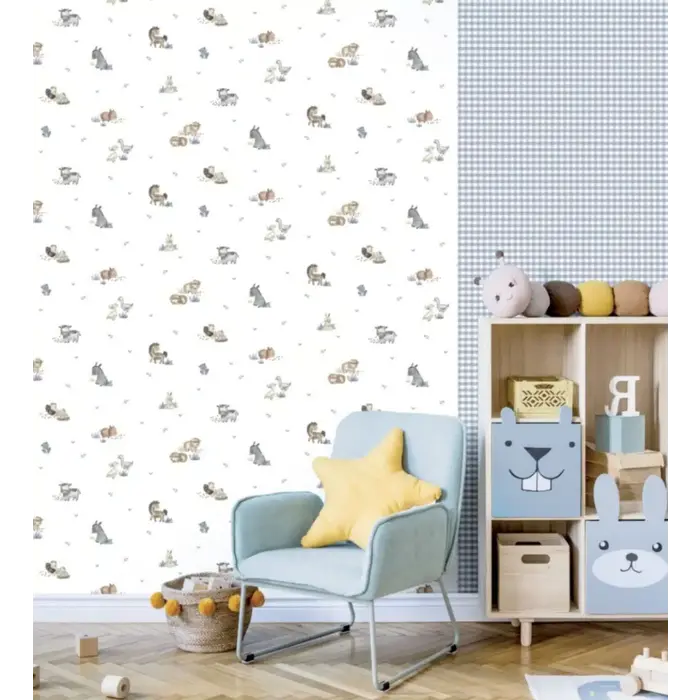 Behang met boerderij dieren 14830