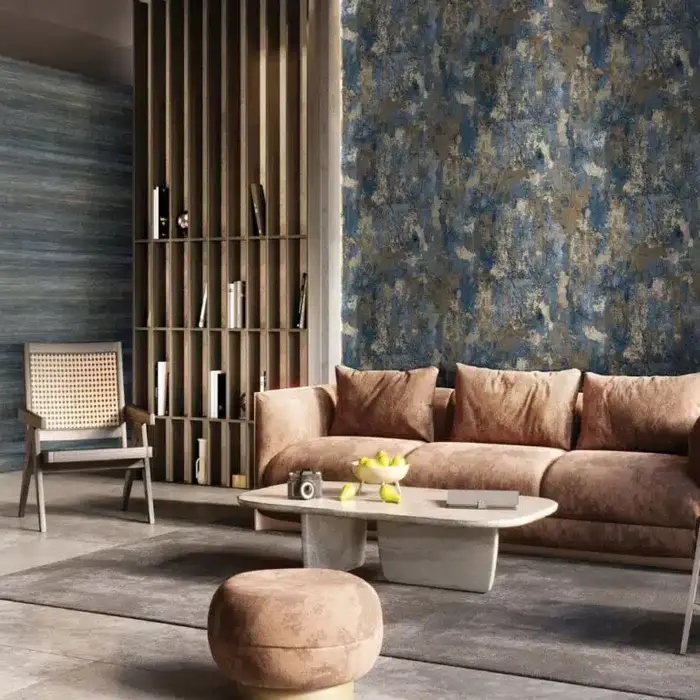 Behang met betonstuc look 21176