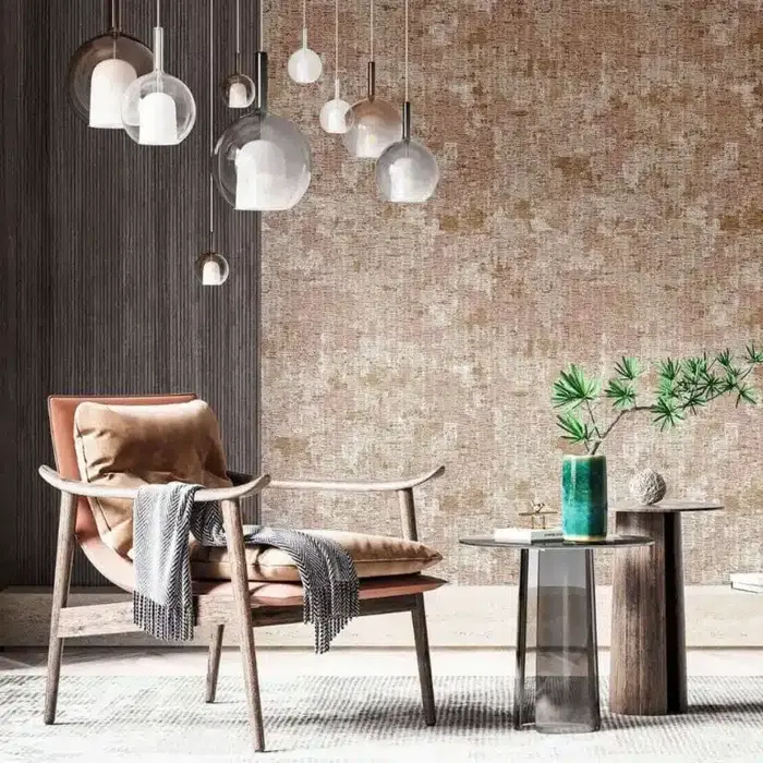 Behang met ruwe structuur 21164