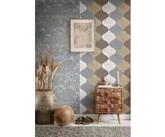 Behang met ruwe structuur 21163