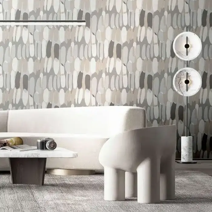 Behang met grafisch Scandi dessin 21136