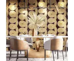 Behang met spiraal print 21133