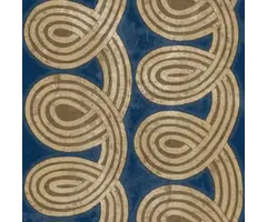 Behang met spiraal print 21132