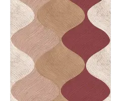 Behang met organische retro print 21114