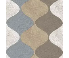 Behang met organische retro print 21113