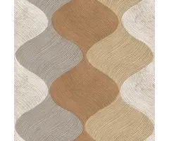 Behang met organische retro print 21112