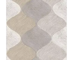 Behang met organische retro print 21111