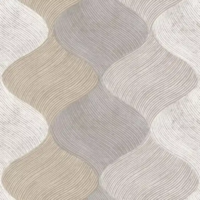 Behang met organische retro print 21111