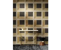 Behang met 3D kubus effect 21108