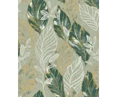 Behang met grote bladeren 21105