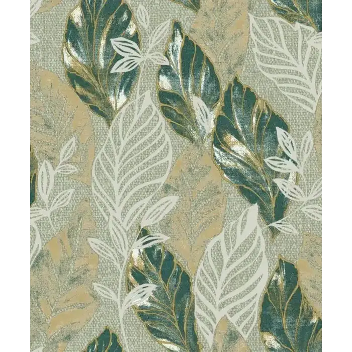 Behang met grote bladeren 21105
