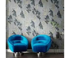 Behang met grote bladeren 21103