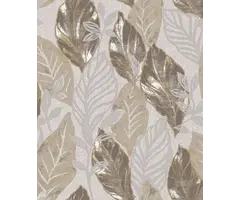 Behang met grote bladeren 21101