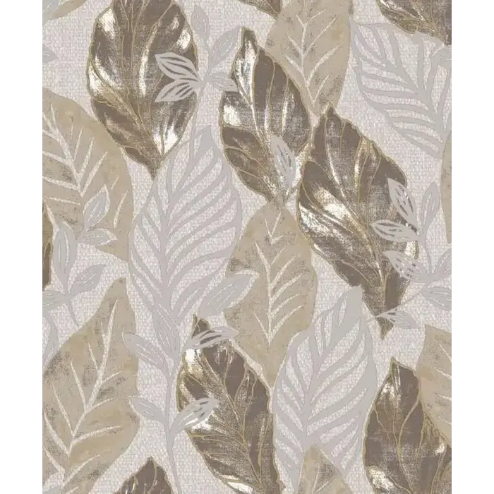 Behang met grote bladeren 21101