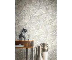 Behang met grote bladeren 21100