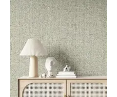 Behang met grove linnen structuur 24455