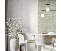 Behang met sleets weefsel structuur 24440