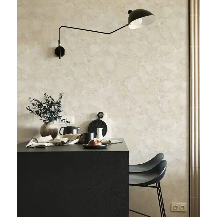 Behang met grove stuc structuur 24413