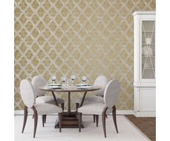 Behang met gouden ornamenten W78228
