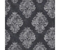 Behang met zilveren ornamenten W78227