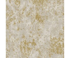 Behang betonlook met grove metallic details W78224