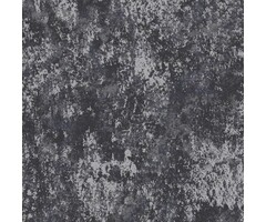 Behang betonlook met grove metallic details W78223