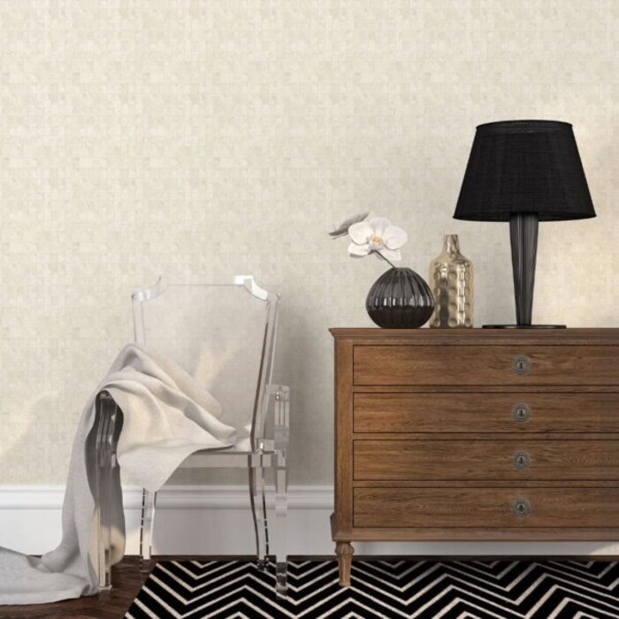 Behang met vierkante tegeltjes W78212