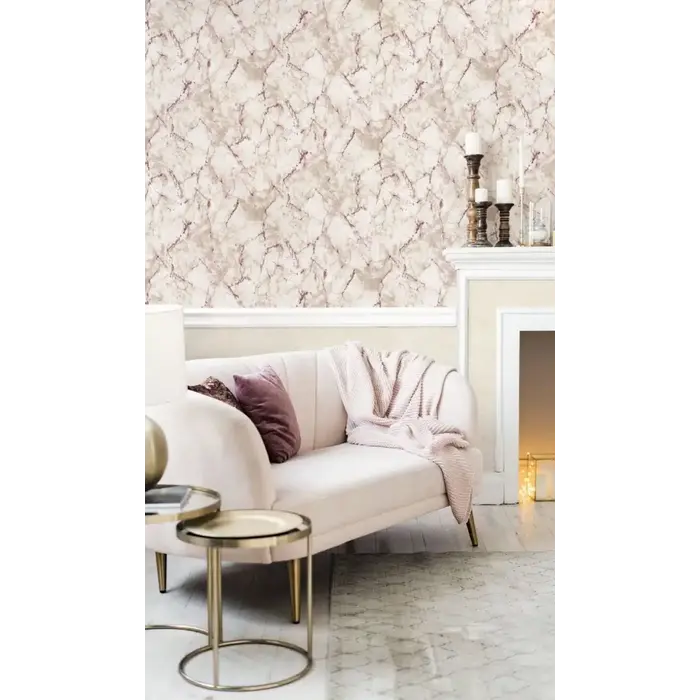 Behang met marmerprint G67757
