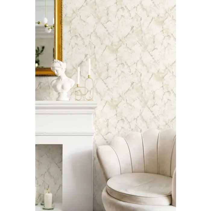 Behang met marmerprint G67753