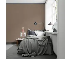 Behang met linnen look G67435