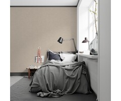 Behang met linnen look G67434