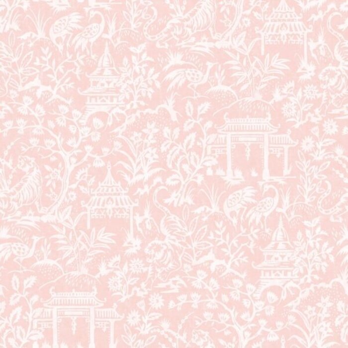 Behang met tempels en tijgers G78511