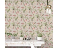 Behang met bloemen G78507