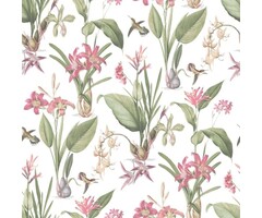 Behang met bloemen G78506