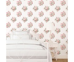 Behang met bloemen G78499