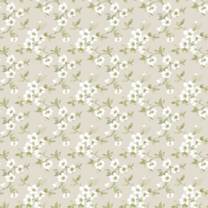 Behang met bloemen G78488