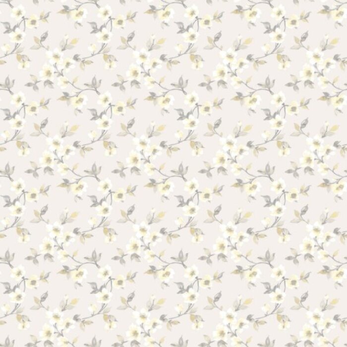 Behang met bloemen G78486