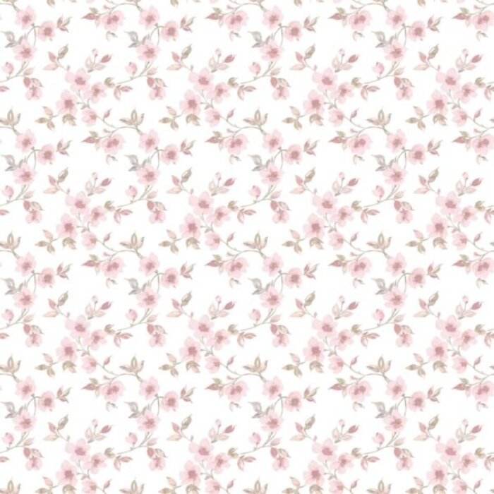 Behang met bloemen G78484